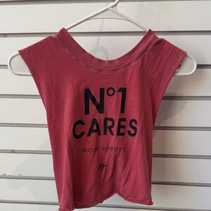 Women's Muscle Tee Crop Top in Red by HTFU